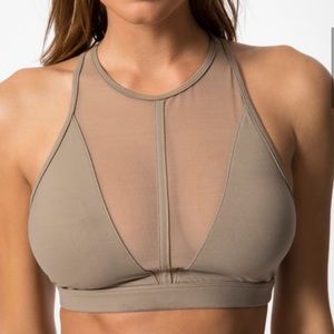 Alo Empower Sports Bra in Gravel Large